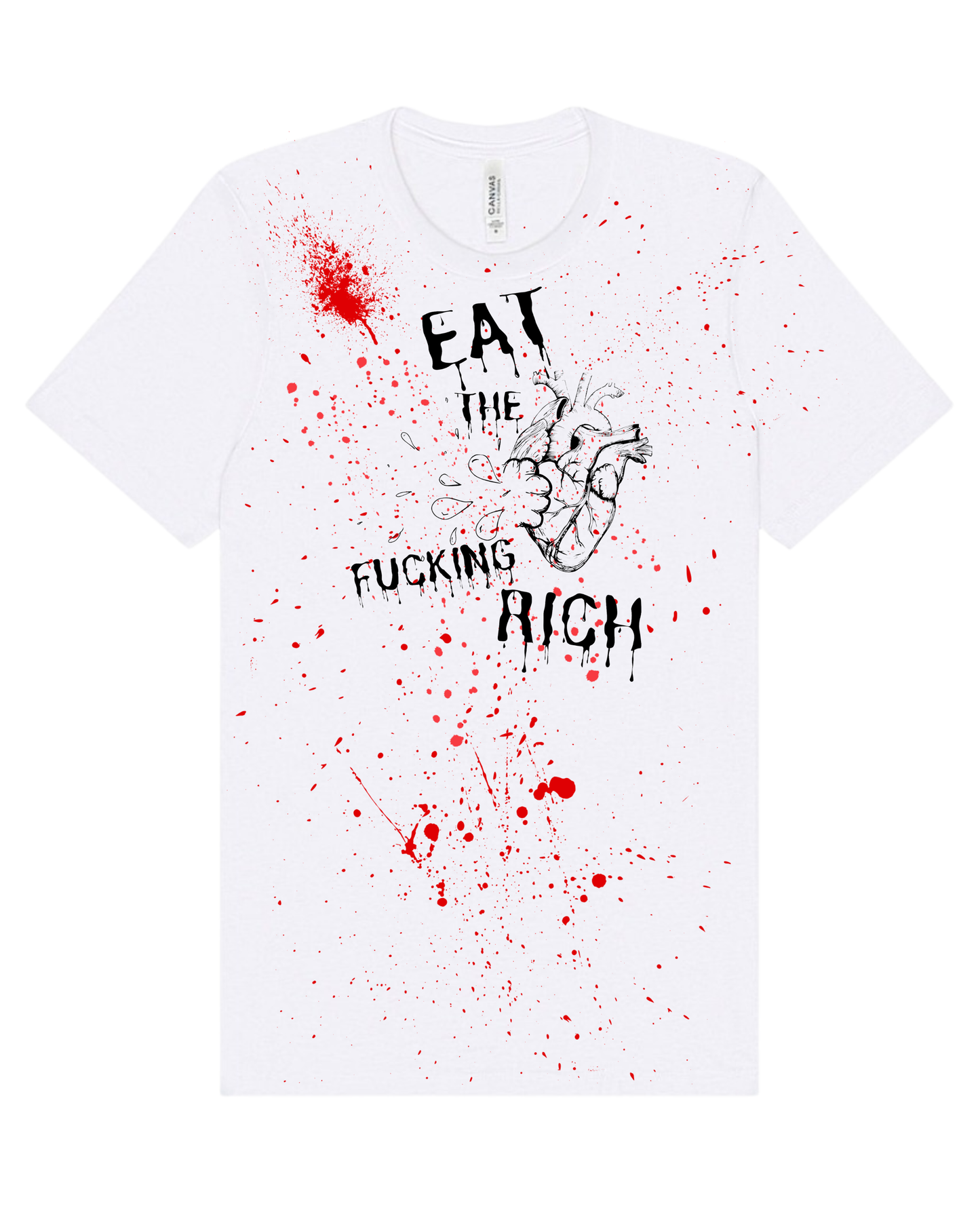 "Eat The F*cking Rich" Screen Print Apparel