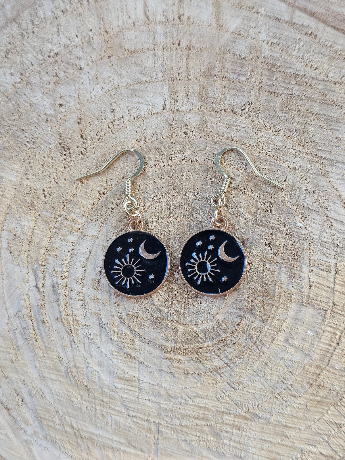 Sun, Moon, and Stars Earrings