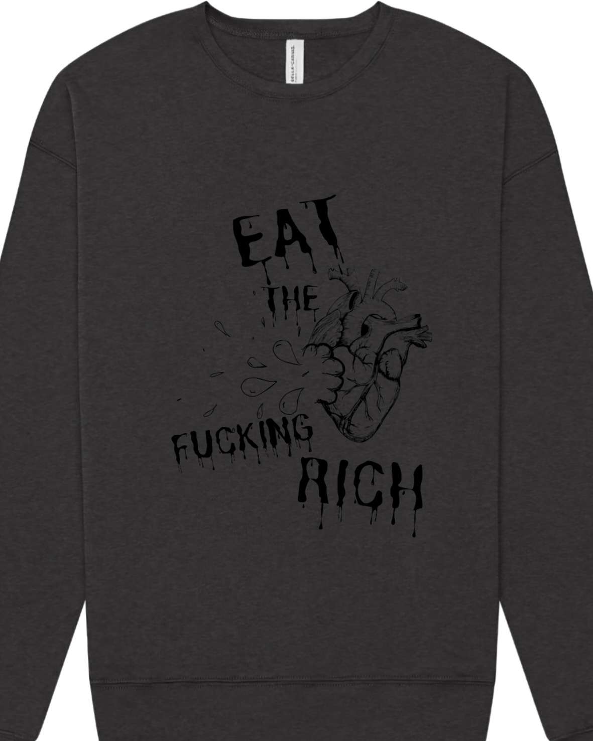 "Eat The F*cking Rich" Screen Print Apparel