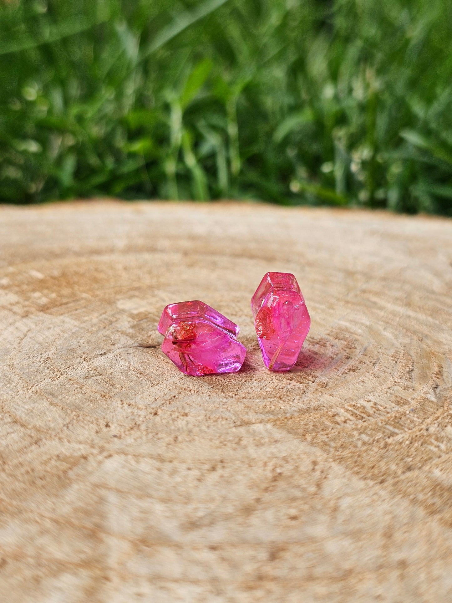 Pretty Morbid Collection Coffin Shaped Plug Earrings