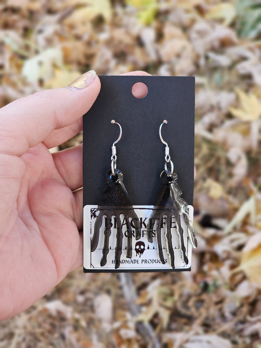 Pretty Morbid Collection Skeleton Hand Earrings
