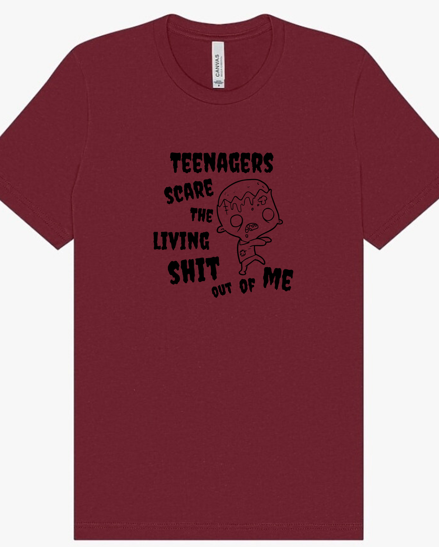 Teenagers Scare Me Screen Print Apparel