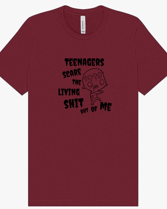 Teenagers Scare Me Screen Print Apparel