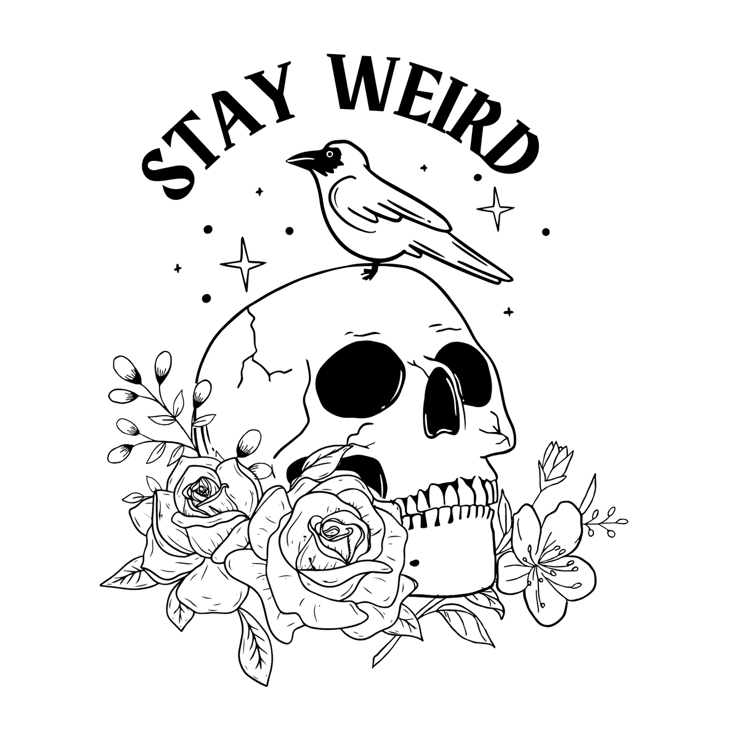 Stay Weird Screen Print