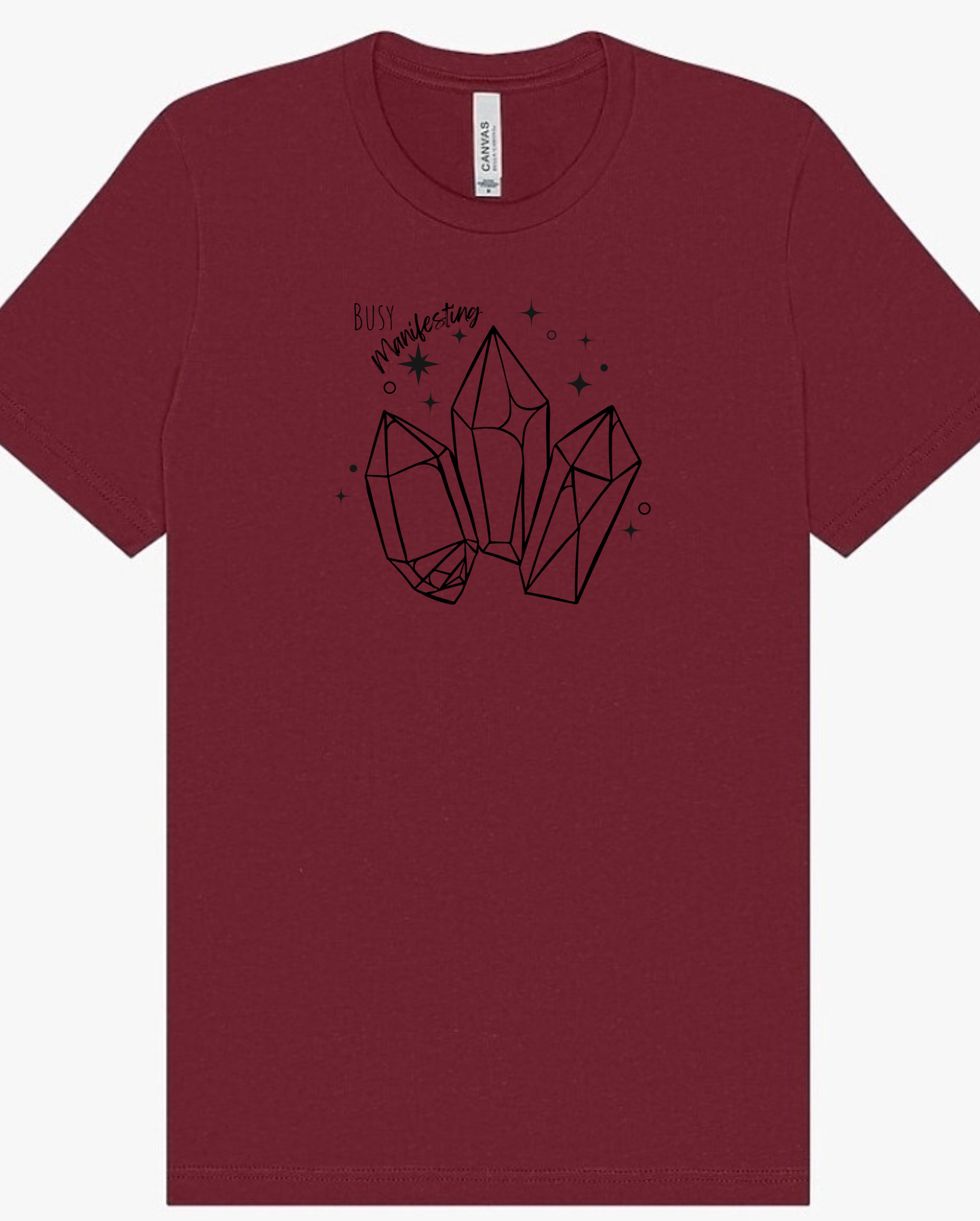 "Busy Manifesting" Crystal Screen Print Apparel