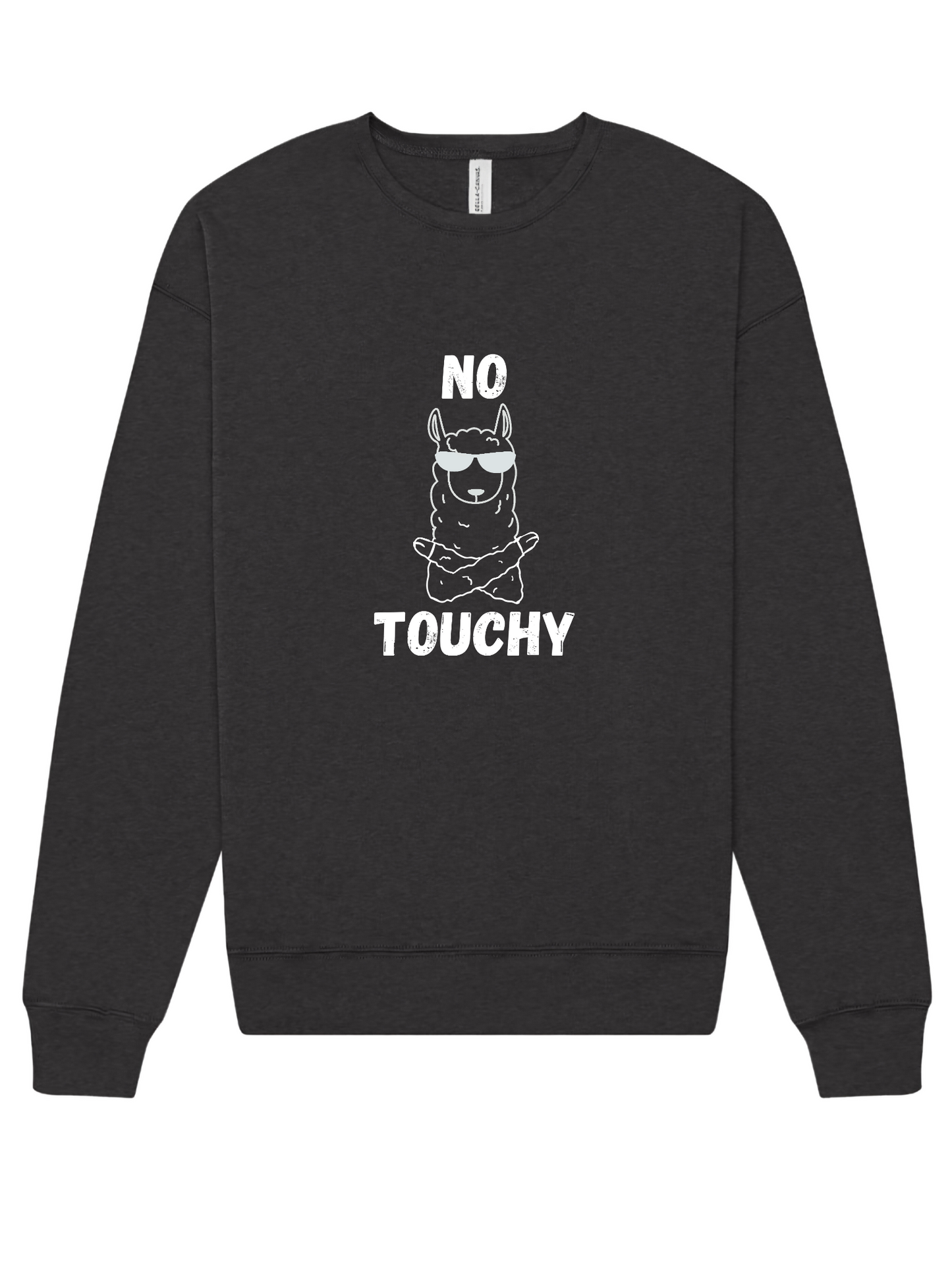 "No Touchy" Llama Screen Print Apparel
