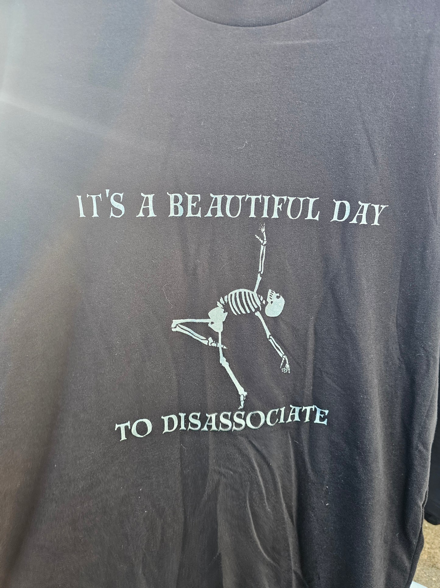 "It's a Beautiful Day to Disassociate" Screen Print Apparel